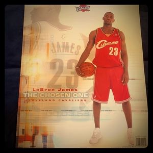 Lebron James 2003 Cleveland Cavaliers Poster